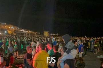 Espectáculo pirotécnico de Melenara 2022/Francisco Javier Santana, TA, Jesús Ruiz y Antonio Alí.